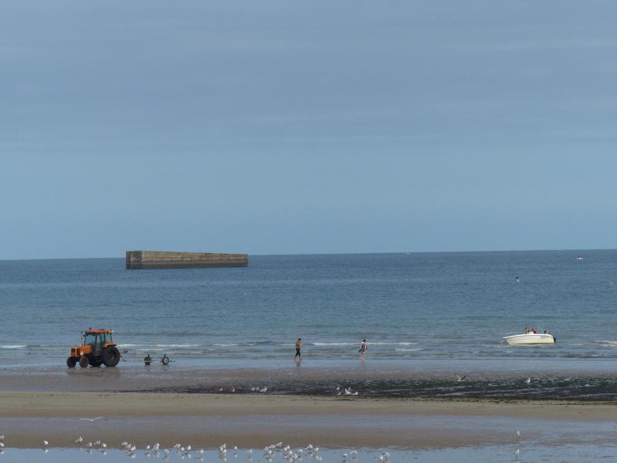 Le Ruban Bleu Face A La Mer Arromanches-les-Bains Dış mekan fotoğraf