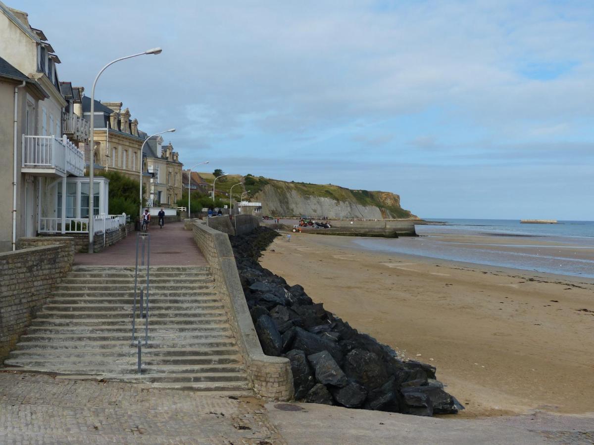 Le Ruban Bleu Face A La Mer Arromanches-les-Bains Dış mekan fotoğraf